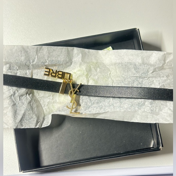 Yves Saint Laurent (YSL) Bracelet/Choker Necklace in Black and Gold GWP NWB - Picture 9 of 14